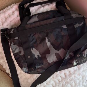 ANDI Black Camouflage Crossbody Bag for Women